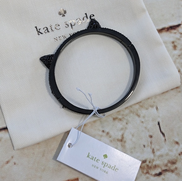Last1 Kate Spade Jazz Thing Up Pave Cat Ear Bangle - Picture 7 of 7